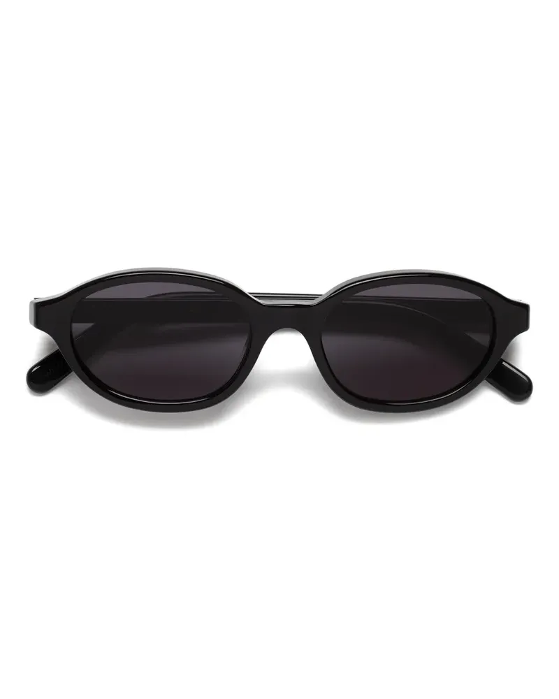 Maison Margiela oval-frame sunglasses - Schwarz Schwarz