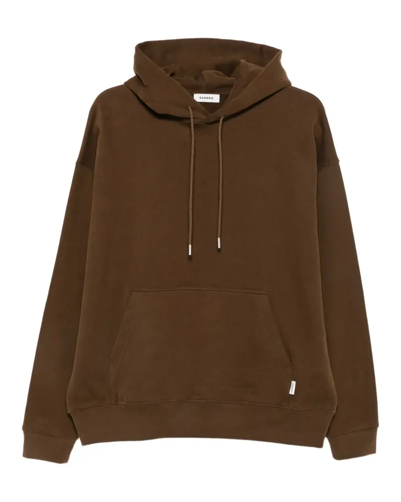 Sandro Oversized-Hoodie mit Kordelzug - Braun Braun