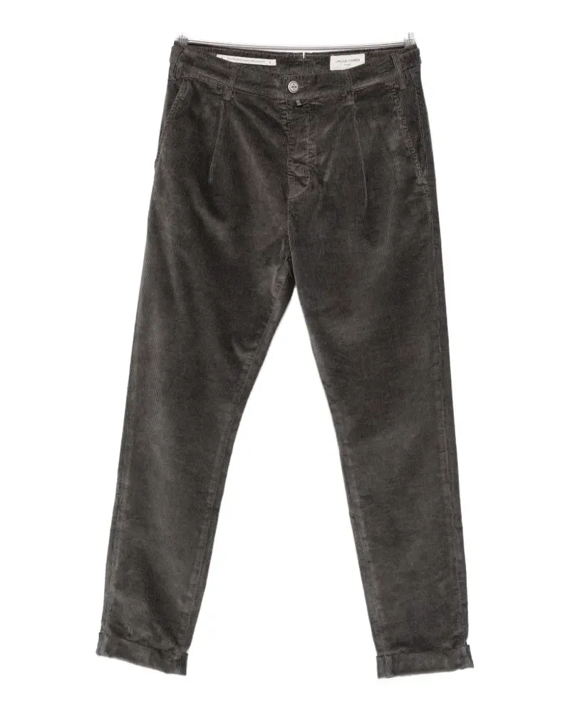 Jacob Cohën Henry pleated corduroy trousers - Grau Grau