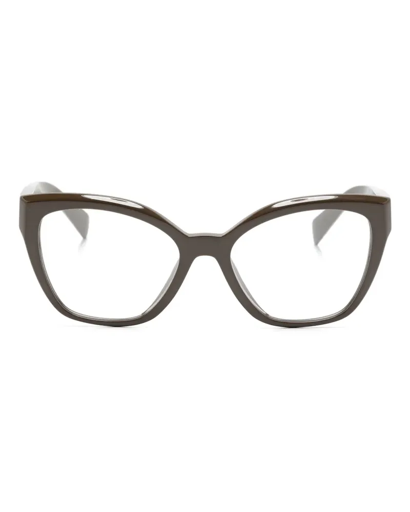 Prada Brille im Cat-Eye-Design - Braun Braun