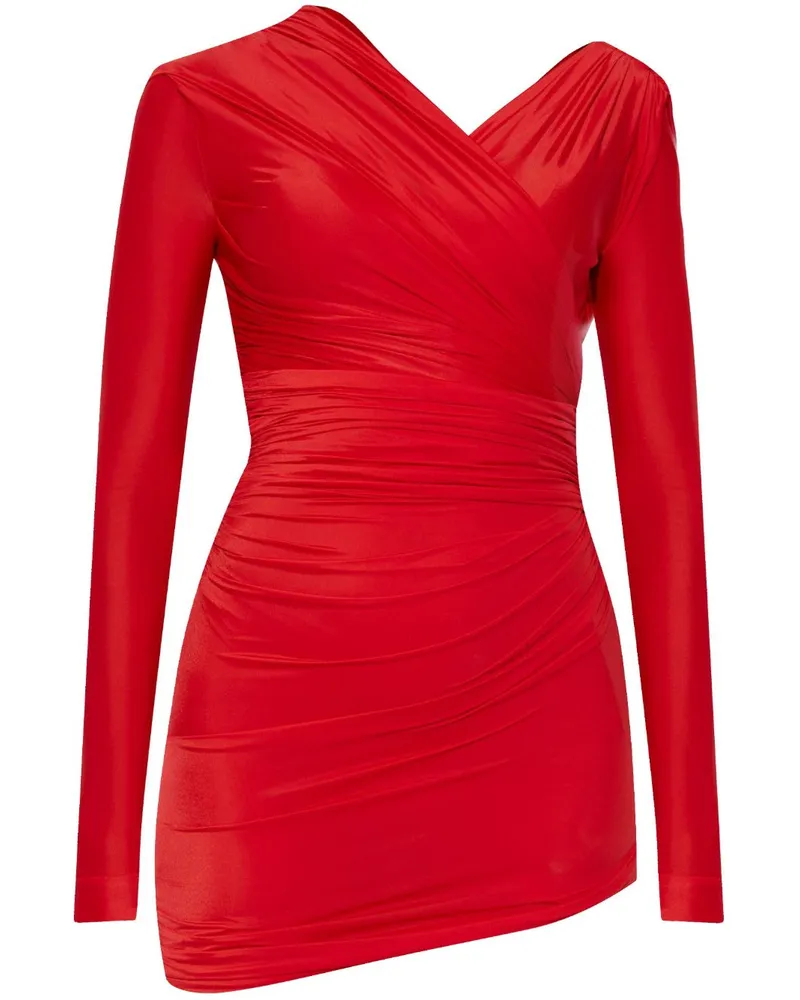 Balenciaga Asymmetrisches Minikleid - Rot Rot