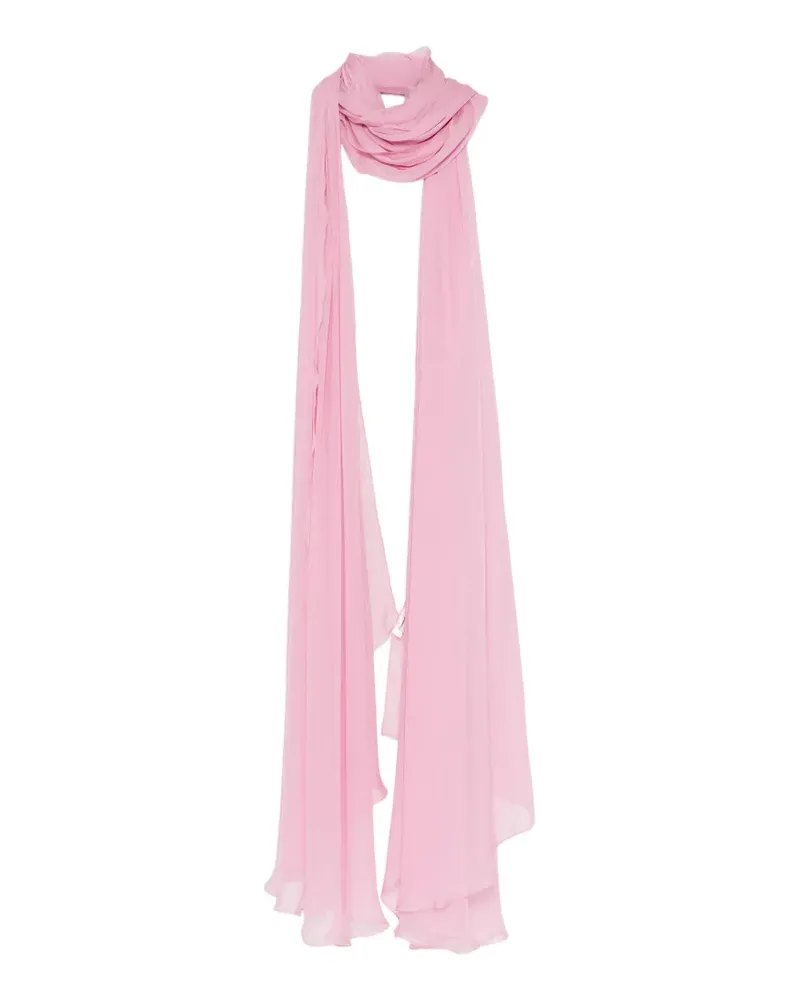 Zuhair Murad Langer Schal aus Seidenchiffon - Rosa Rosa