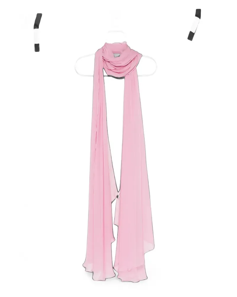 Zuhair Murad silk chiffon long scarf - Rosa Rosa