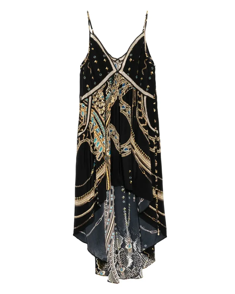 Camilla Asymmetrisches Kleid - Schwarz Schwarz