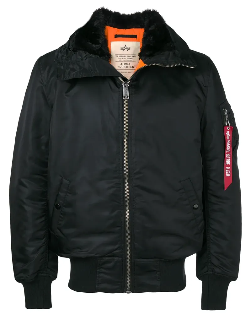 Alpha Industries Jacke mit Taschen - Schwarz Schwarz
