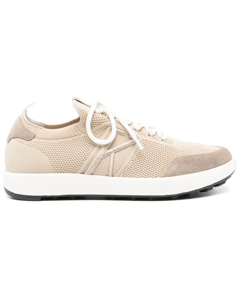 Kiton Sneakers mit Logo-Stickerei - Nude Nude