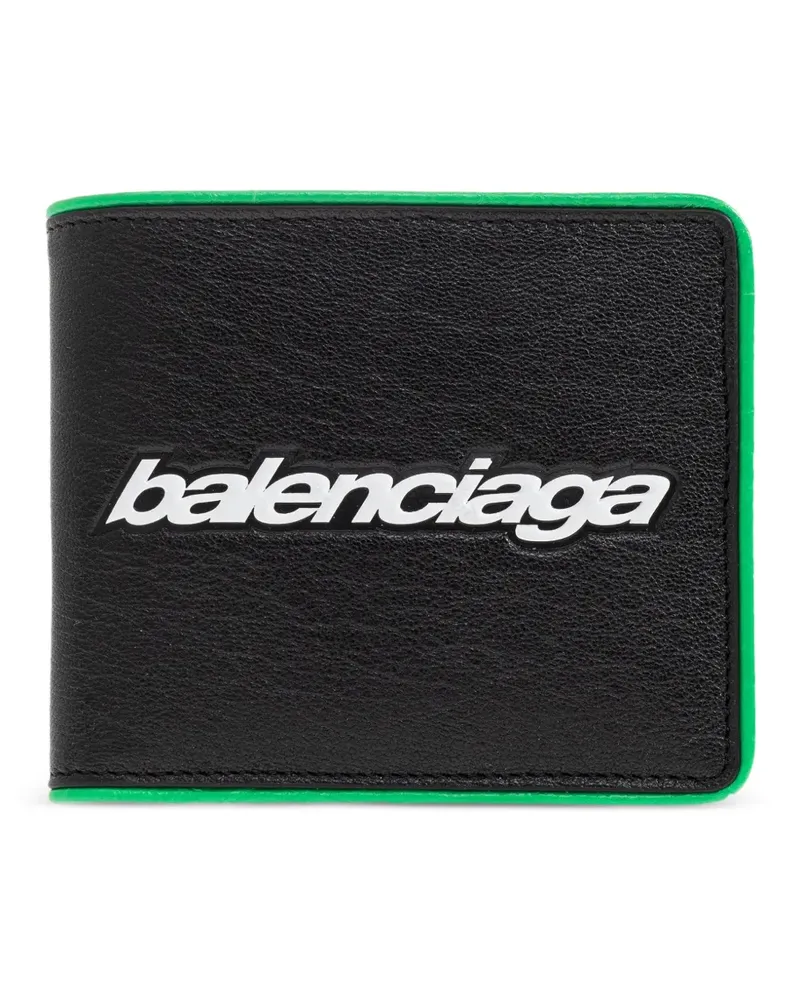 Balenciaga Biker Portemonnaie aus Lammleder - Schwarz Schwarz