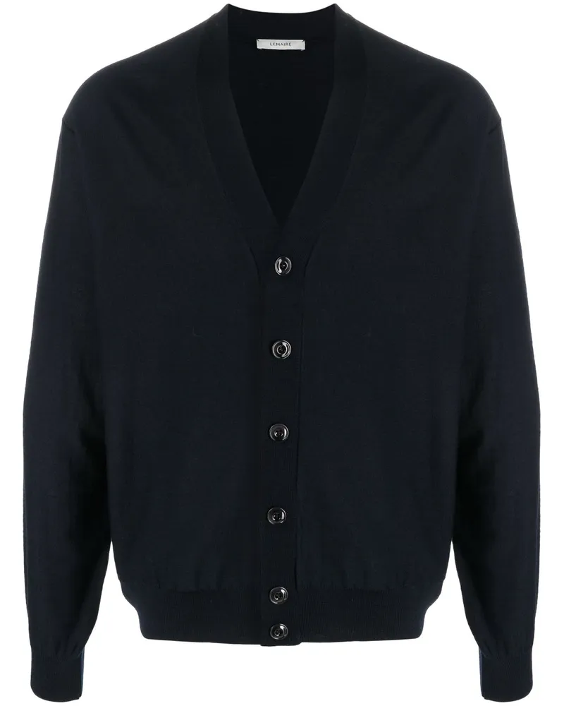 Christophe Lemaire Cardigan mit V-Ausschnitt - Blau Blau