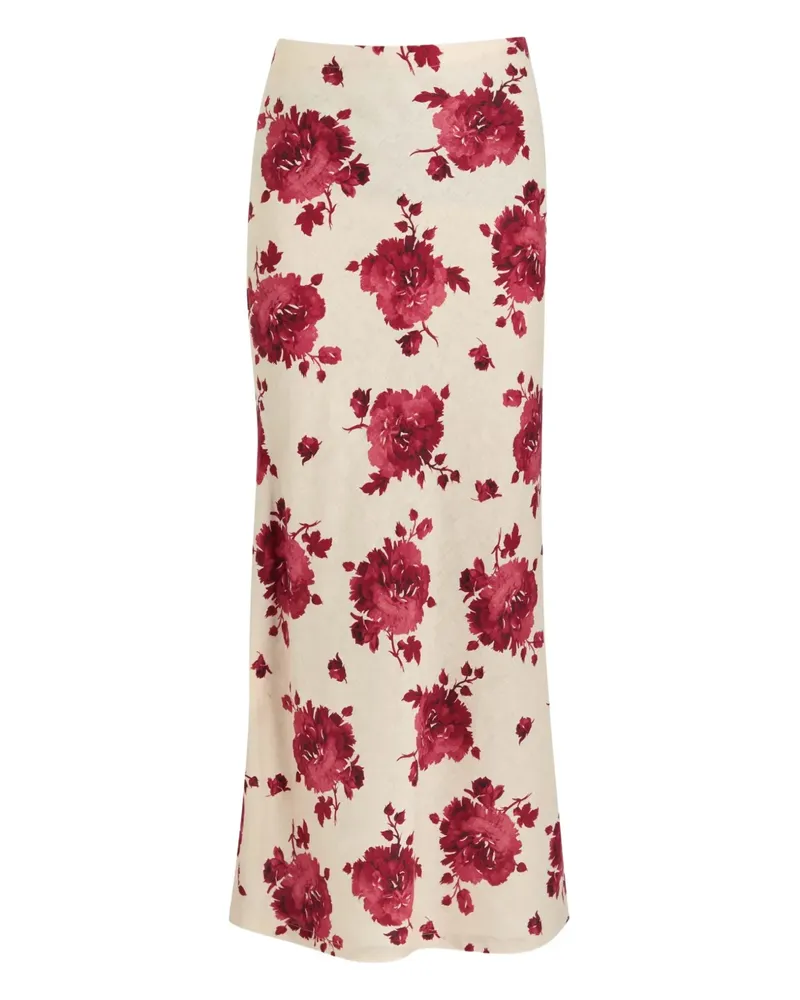 Faithfull The Brand Elise floral-pattern skirt - Nude Nude