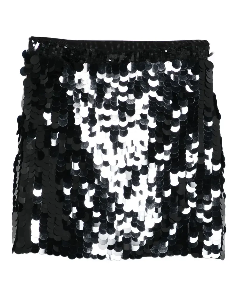 P.A.R.O.S.H. P.A.R.O H. Minirock mit Pailletten - Schwarz Schwarz