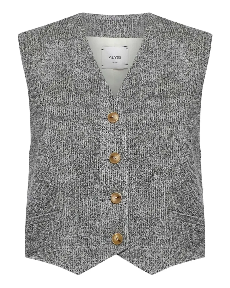 ALYSI wool gilet - Grau Grau
