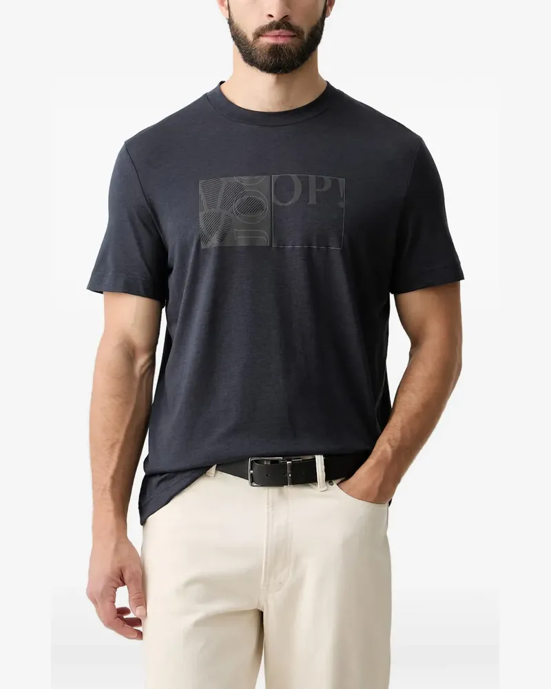 JOOP! logo-print T-shirt - Blau Blau