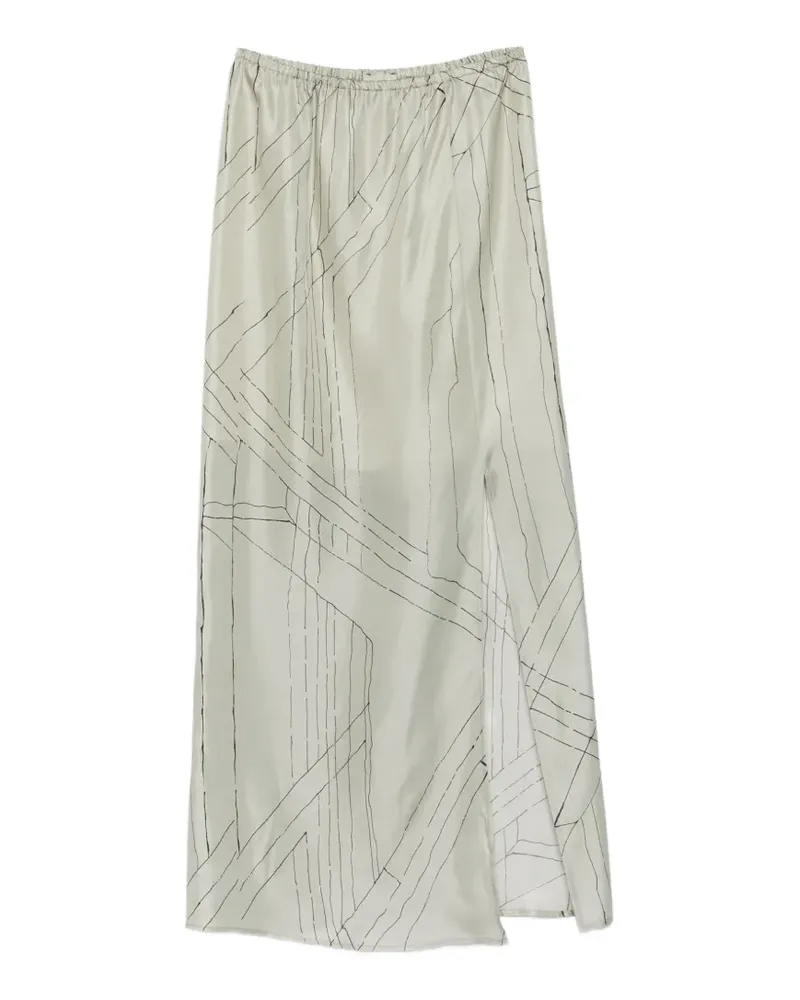 ALYSI Rock mit grafischem Print - Grün Grün