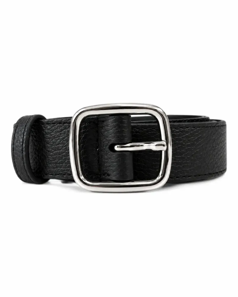 Anderson's grained leather belt - Schwarz Schwarz