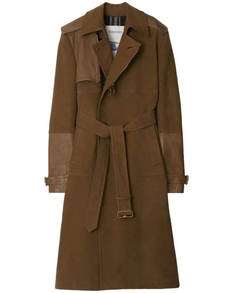 Burberry Trenchcoat mit Kontrasteinsätzen - Braun Braun