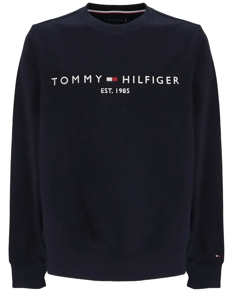 Tommy Hilfiger Sweatshirt mit Logo-Print - Blau Blau