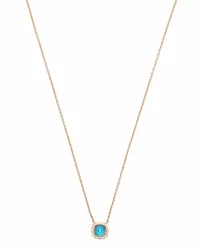 TIRISI 18kt Milano Rotgoldhalskette mit Diamanten Rosa