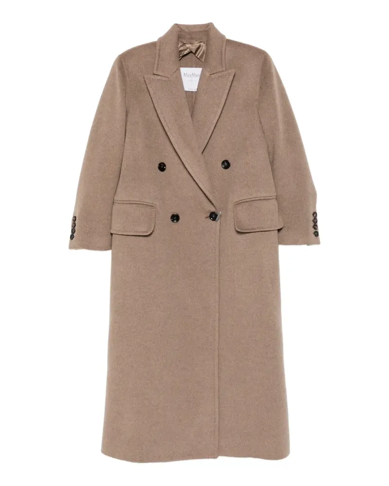 Max Mara Doppelreihiger Armonia Mantel - Nude Nude