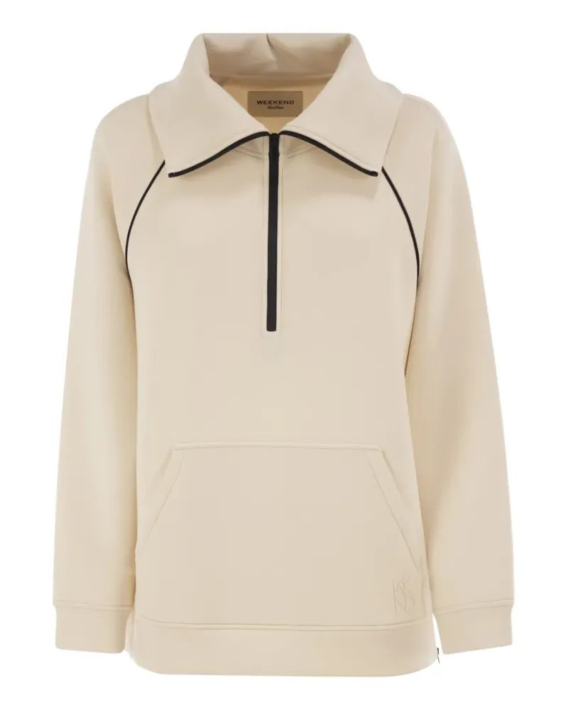 Max Mara Ballata Sweatshirt mit Kontrastpaspeln - Nude Nude