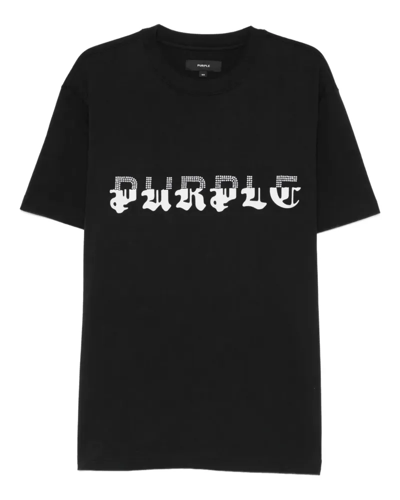 PURPLE BRAND Klassisches T-Shirt - Schwarz Schwarz