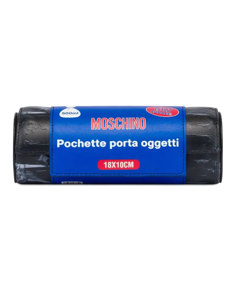 Moschino Clutch im Zylinderdesign - Schwarz Schwarz