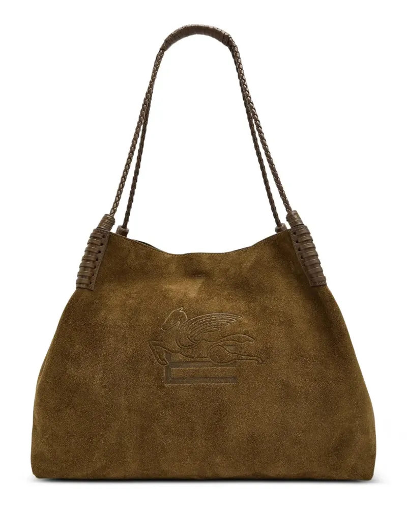 Etro Große Libra geflochtener Tote Bag - Braun Braun