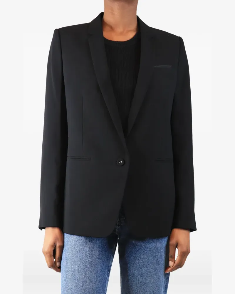 The Kooples Marta crepe jacket - Schwarz Schwarz