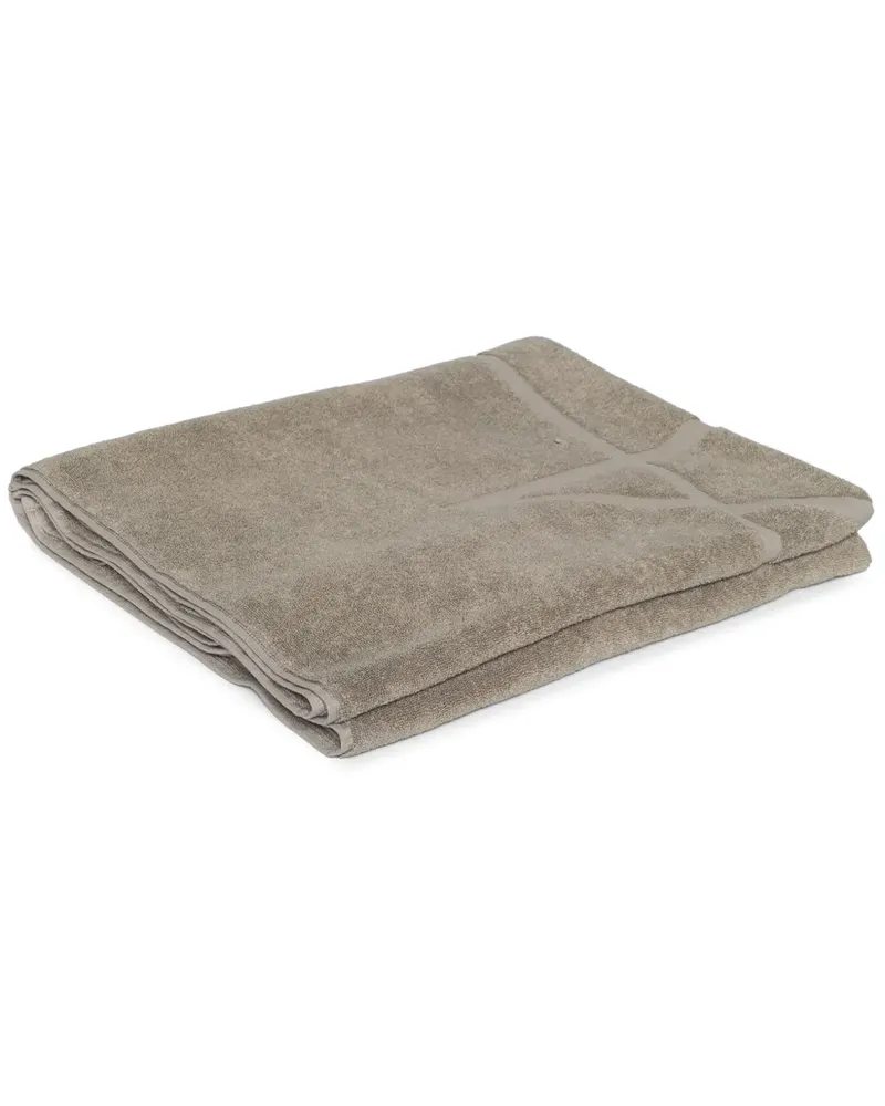 Rick Owens Strandtuch aus Baumwolle (100cm x 170cm) - Grau Grau