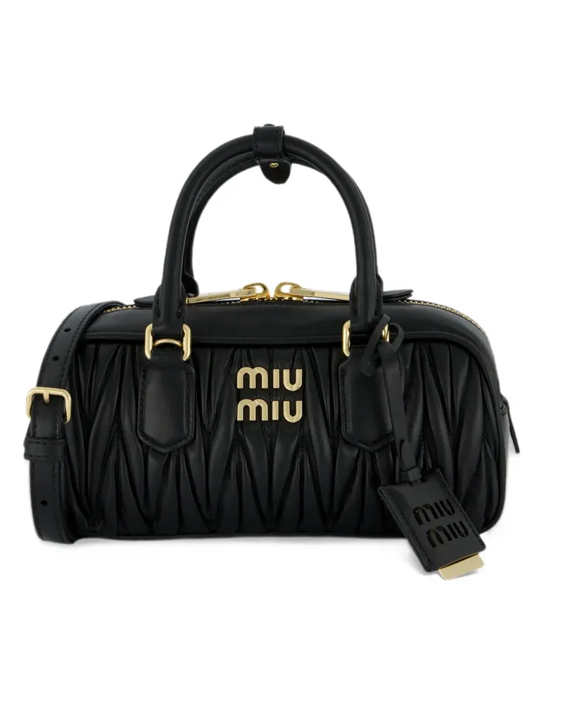 Miu Miu Arcadie matelassé nappa leather bag - Schwarz Schwarz