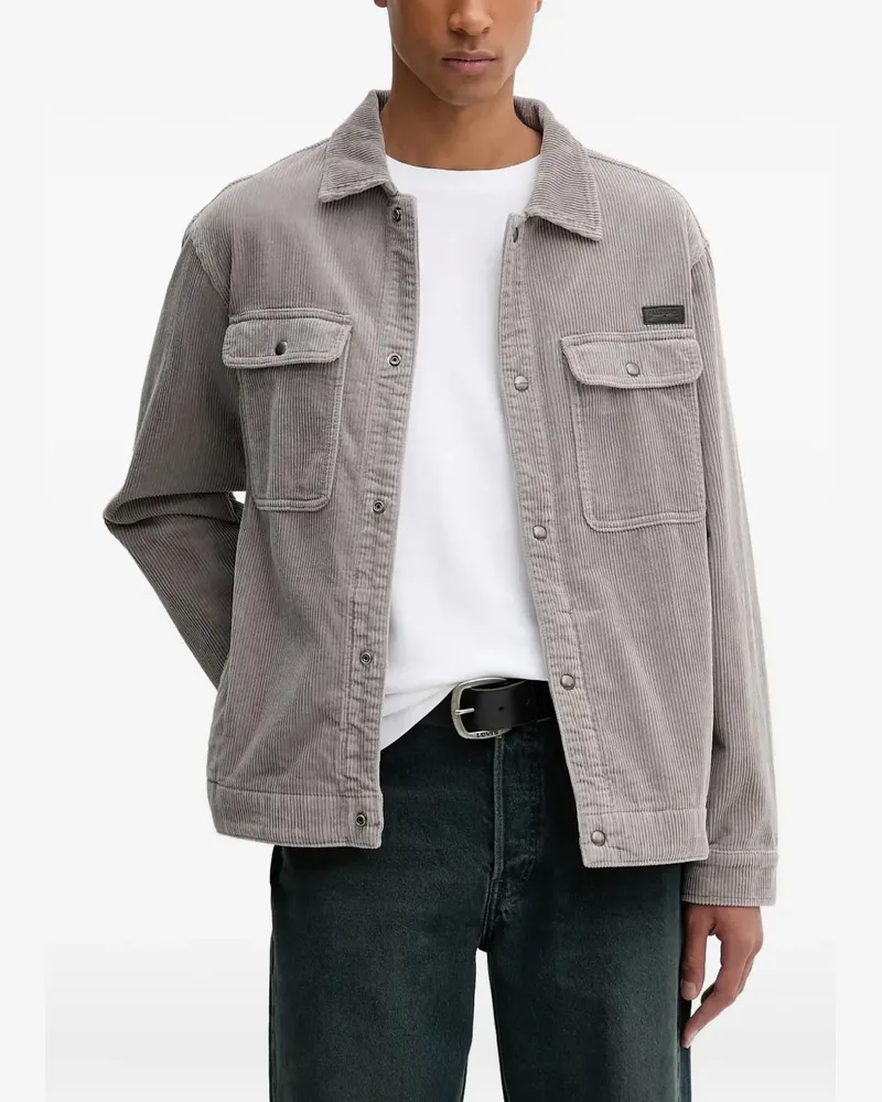 AllSaints Castleford corduroy shirt - Grau Grau