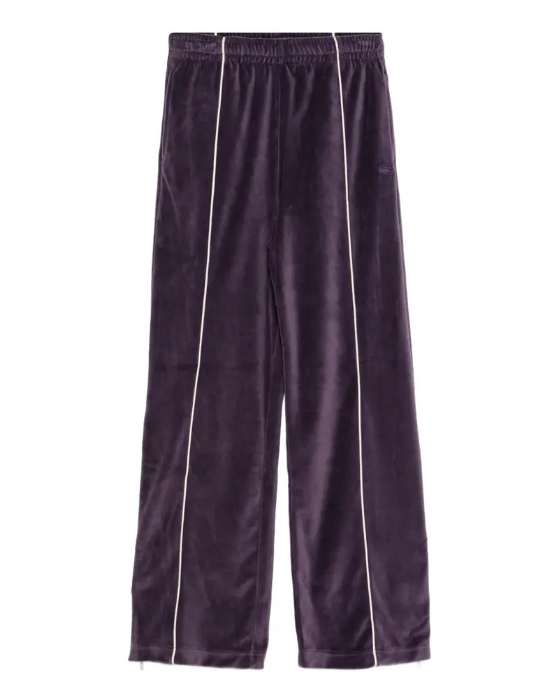 Lacoste logo-embroidered trousers - Violett Violett