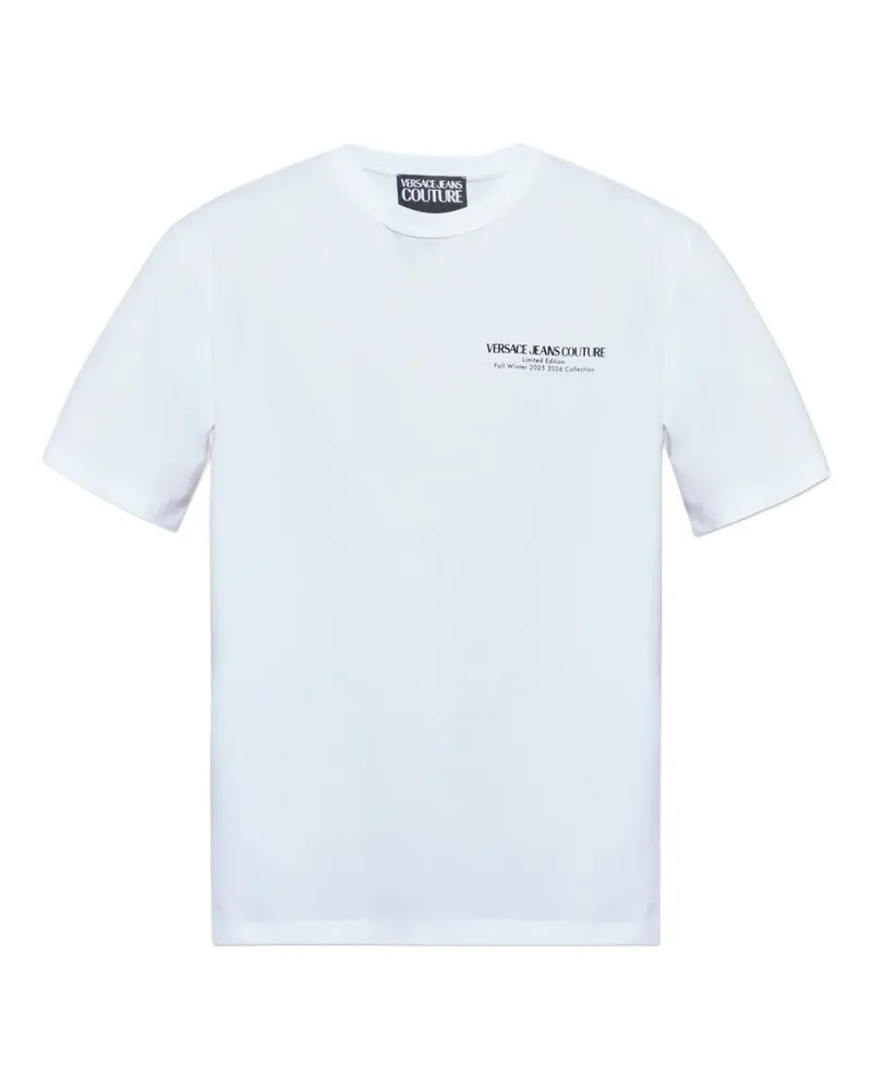 Versace Jeans T-Shirt mit Logo-Print - Weiß Weiß