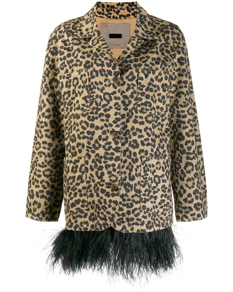 Simonetta Ravizza Mantel mit Leoparden-Print - Nude Nude