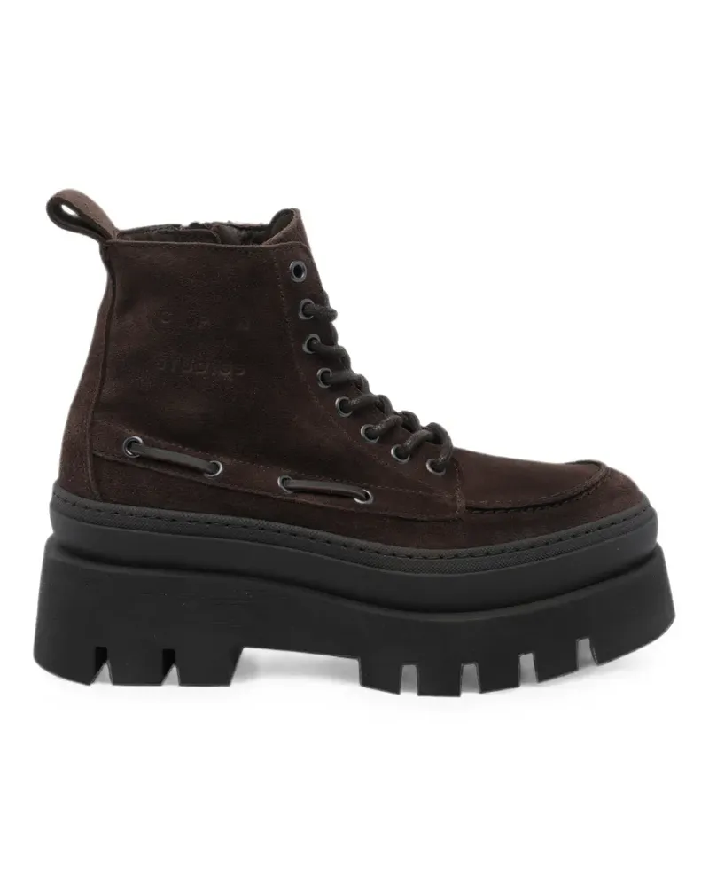 Copenhagen Schnürstiefel aus Wildleder - Braun Braun