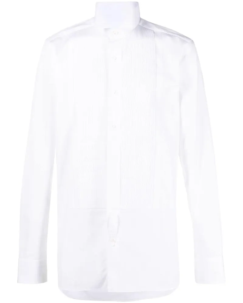 Tom Ford Hemd mit Biesenlatz - Weiß Weiß