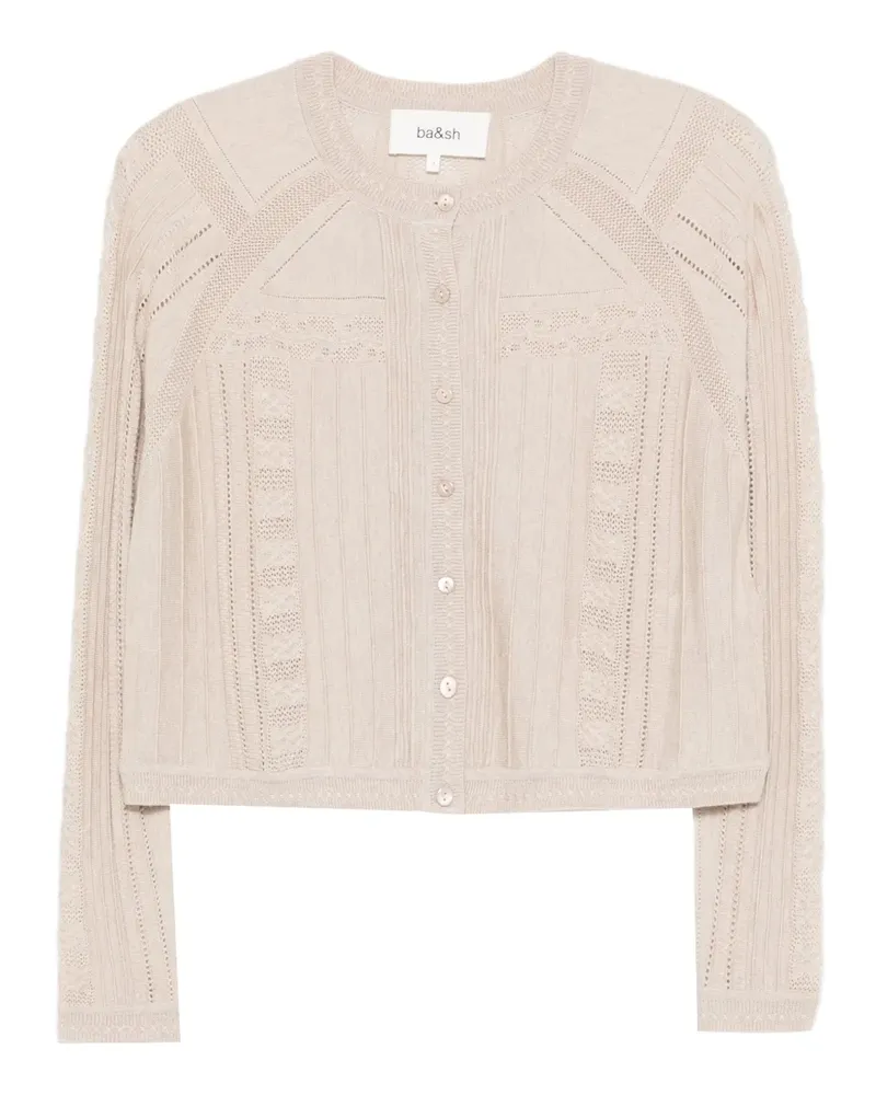 ba&sh Puria Cardigan mit Knöpfen - Nude Nude