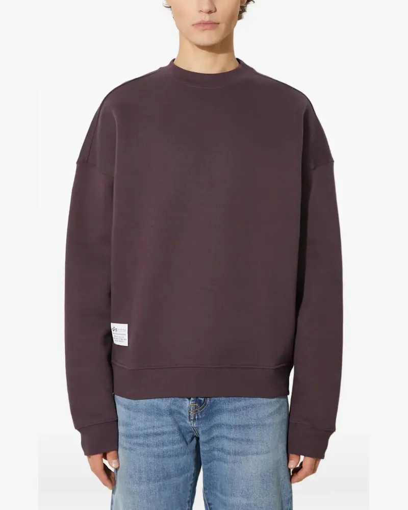Alpha Industries logo crew-neck sweater - Violett Violett