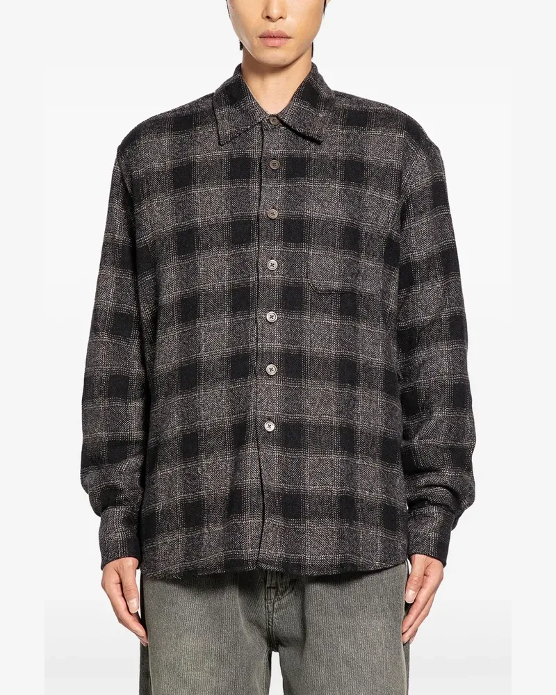 Our Legacy Kariertes Above Hemd - Grau Grau