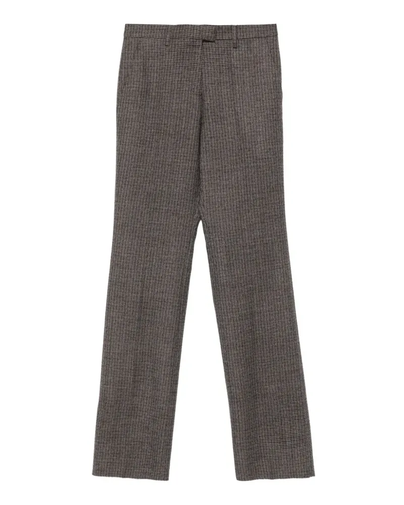 Etro Karierte Hose mit geradem Bein - Grau Grau