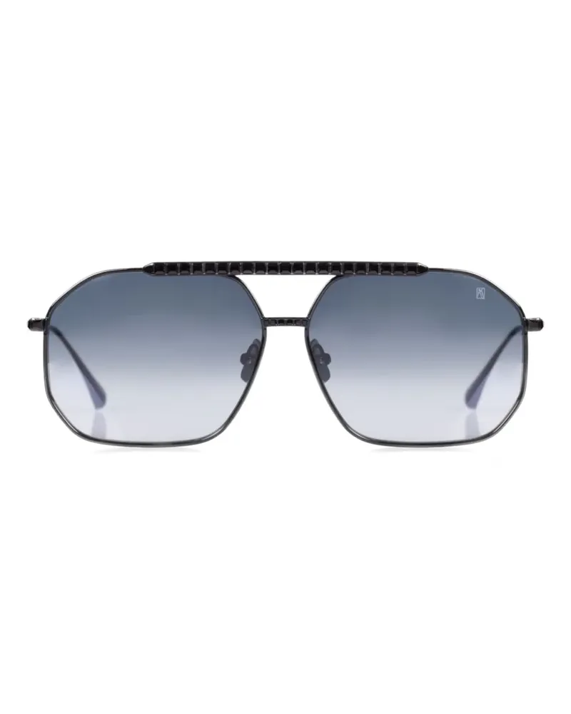 Anna-Karin Karlsson Le Boss 2.0 Sonnenbrille mit geometrischem Gestell - Schwarz Schwarz