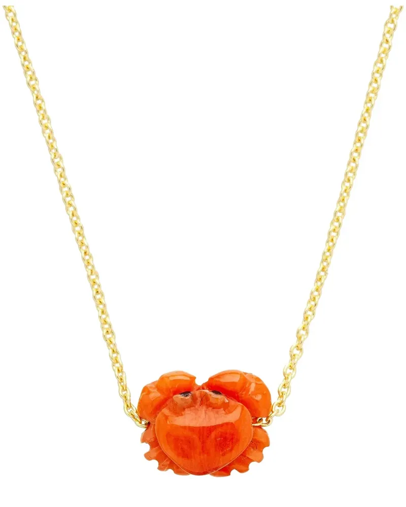 Aliita crab-pendant necklace - Gold Gold