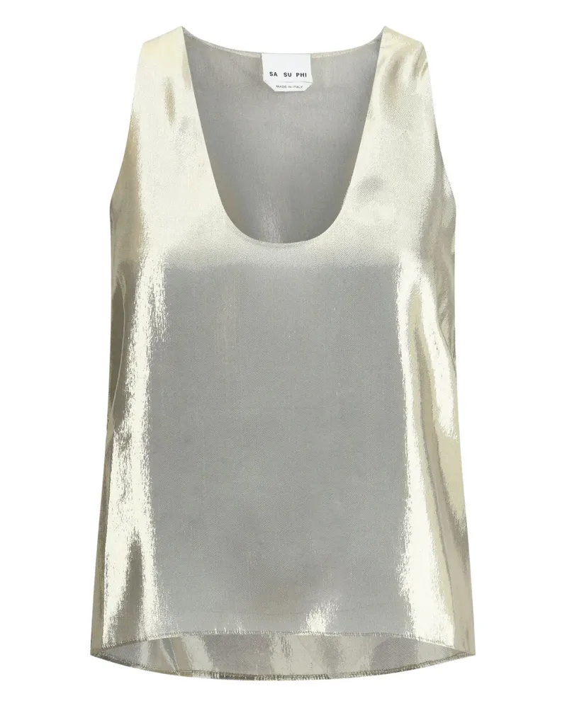 Sa Su Phi Metallic-Top - Grau Grau