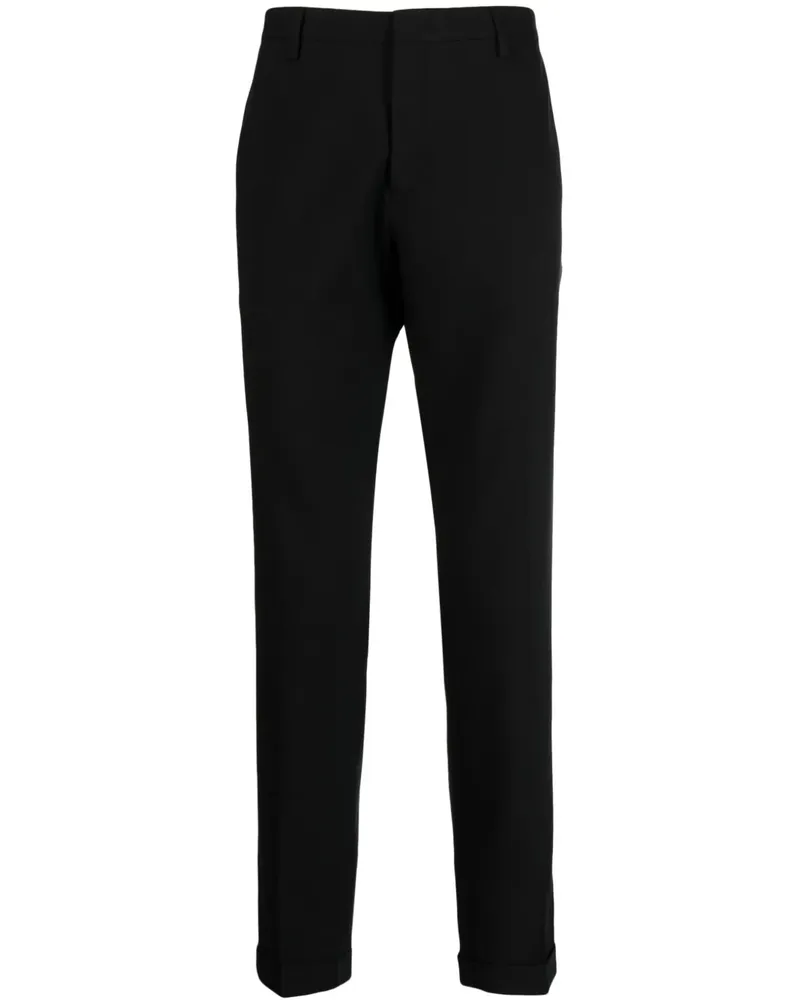 Paul Smith Halbhohe Straight-Leg-Hose - Schwarz Schwarz