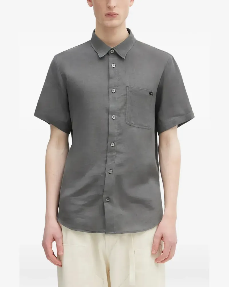 A.P.C. Hemd mit Brusttasche - Grau Grau