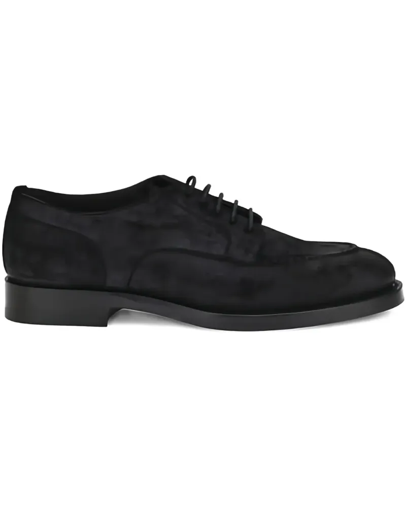 Brunello Cucinelli Schnürschuhe aus Wildleder - Schwarz Schwarz