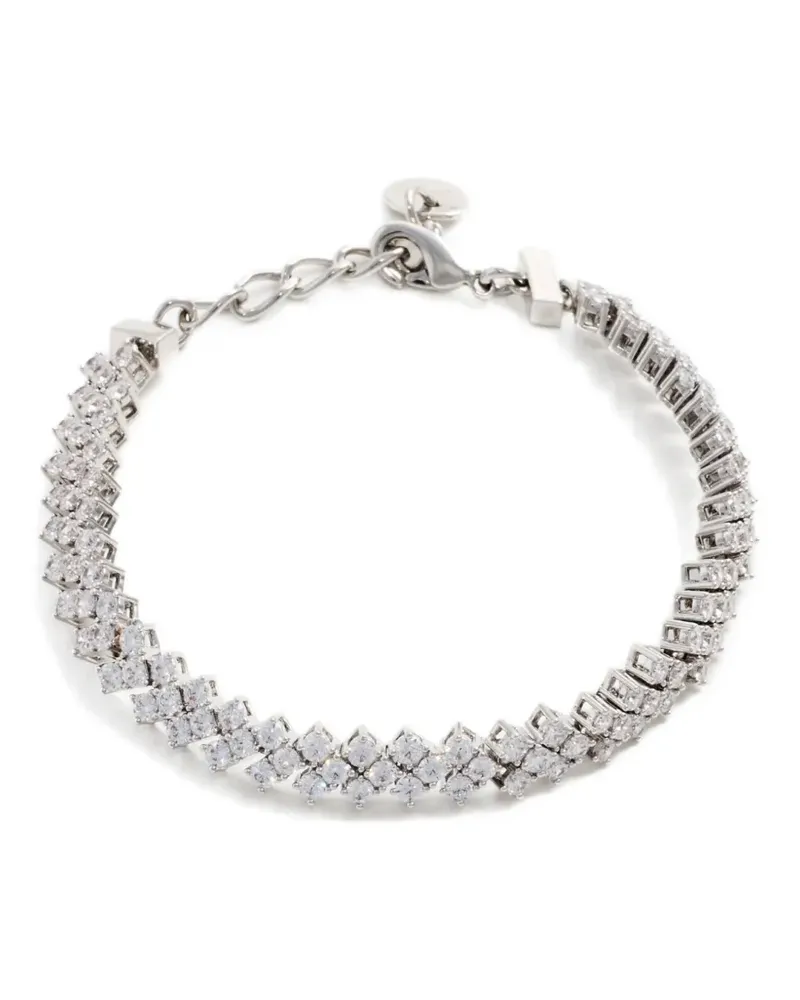 Self-Portrait embellished bracelet - Silber Silber