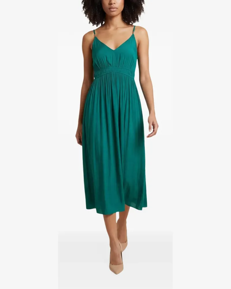 Morgan Midikleid mit V-Ausschnitt - Grün Grün