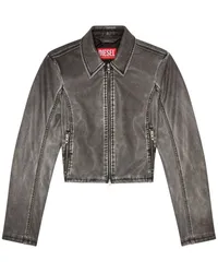 Diesel Cropped-Jacke Grau