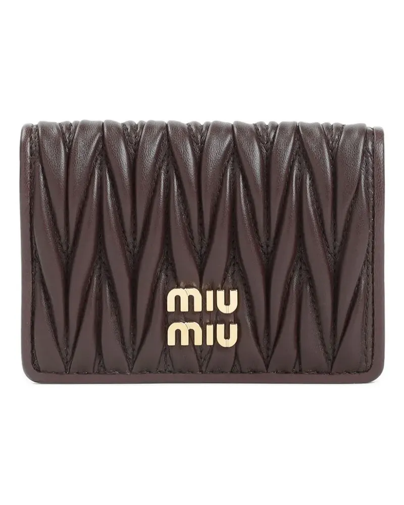 Miu Miu Matelassé-Portemonnaie - Braun Braun