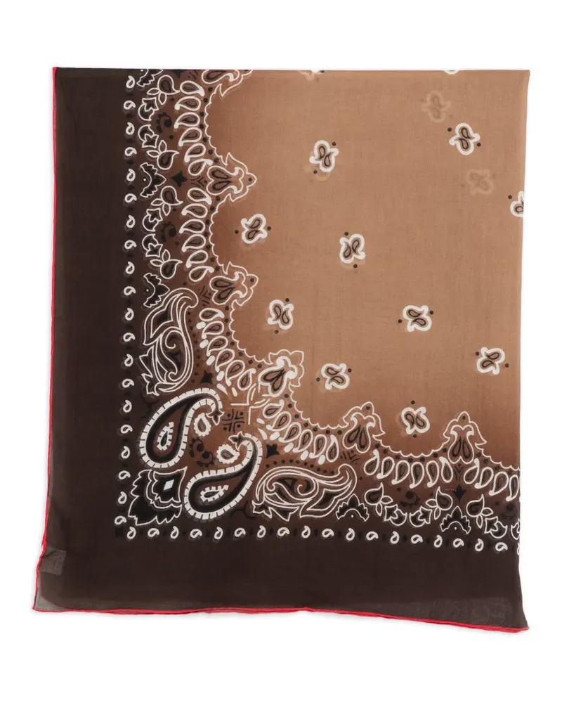 Destin Schal mit Bandana-Print - Braun Braun
